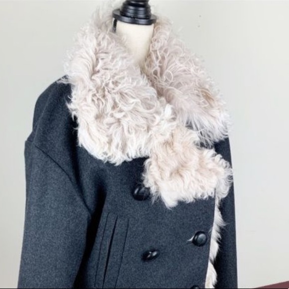 Isabel Marant Berit Shearling Lined pea coat. - Picture 7 of 12